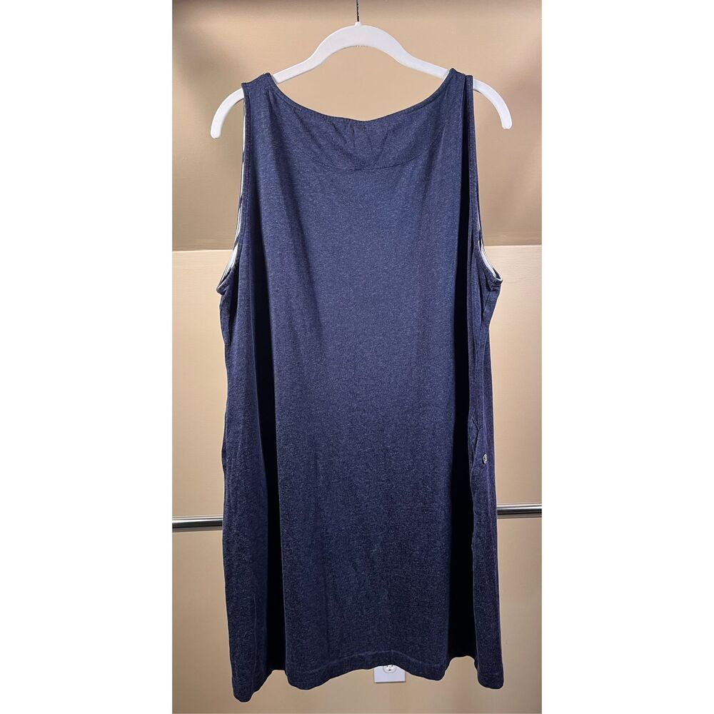 Barbour Dolostone Dress Navy Blue Sleeveless Pocket Dress Women US 14 UK 18 EUC - Picture 4 of 15